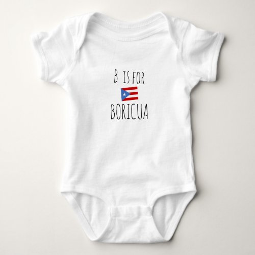 Boricua Puerto Rico Flag Baby Bodysuit
