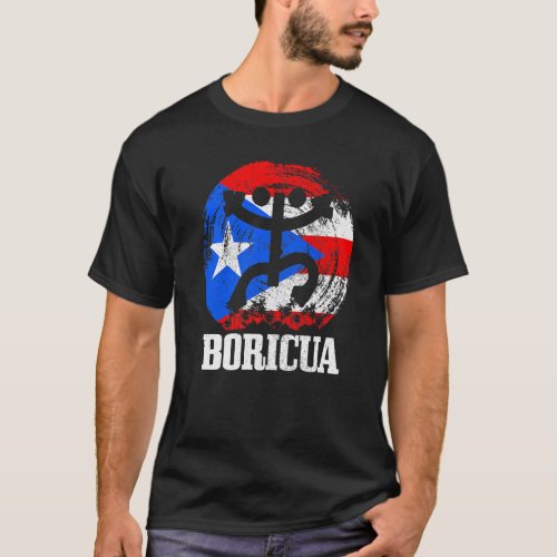 Boricua Puerto Rico Puerto Rican Flag Pride Taino  T_Shirt