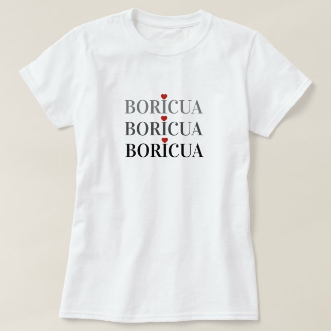 Boricua Puerto RIco T-Shirt (Design Front)