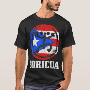 Boricua Taino Coqui Symbol Puerto Rico Flag Pride T-Shirt