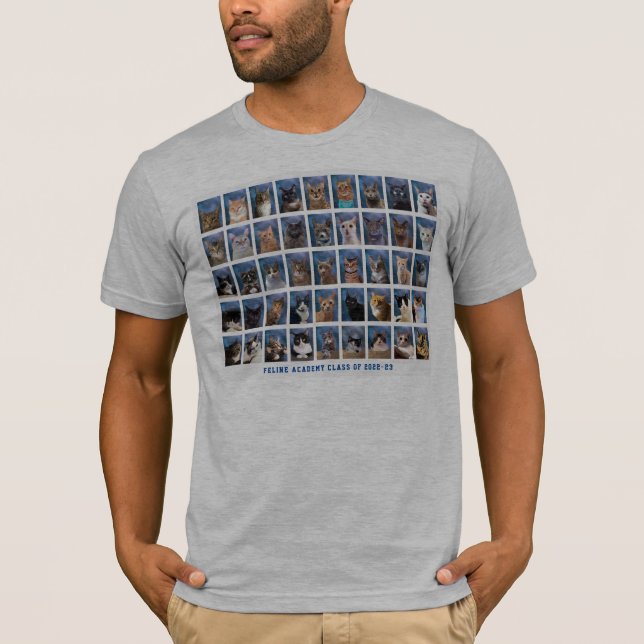 Boring Cat Yearbook Class Photo Tshirt (Front)