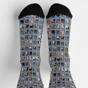 Boring Group Cat Yearbook Socks