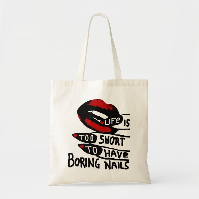 Boring Nails  Tote Bag (Front)