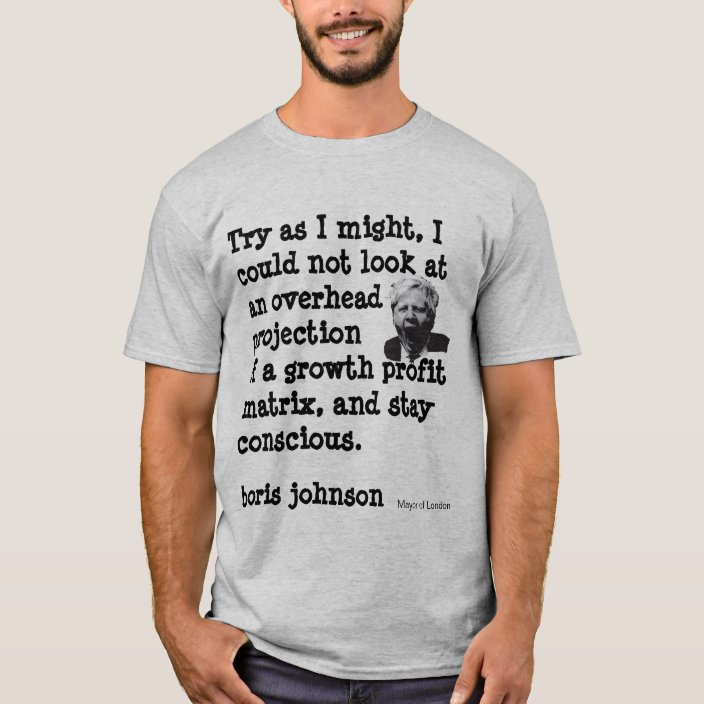 Boris Johnson T-Shirt | Zazzle.com