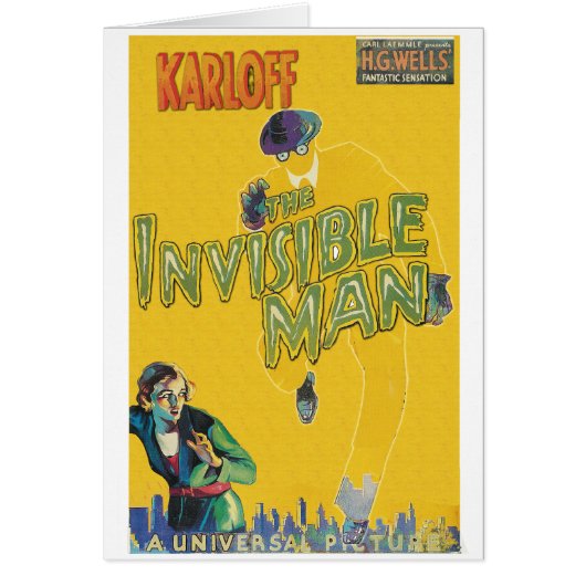 Boris Karloff as The Invisible Man (Front)