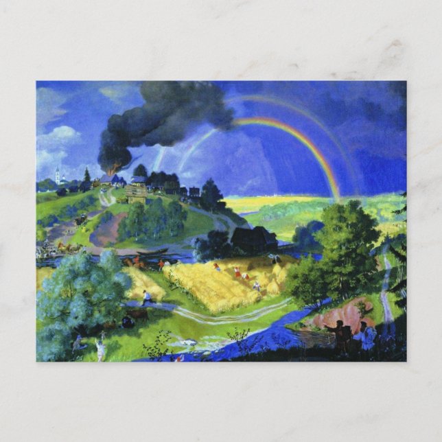 Boris Kustodiev, After the Storm, Postcard (Front)
