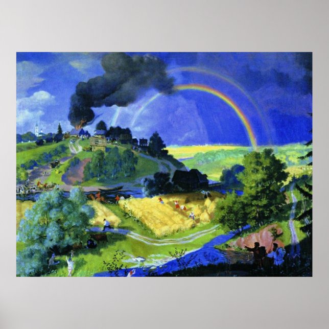Boris Kustodiev, After the Storm, Poster (Front)
