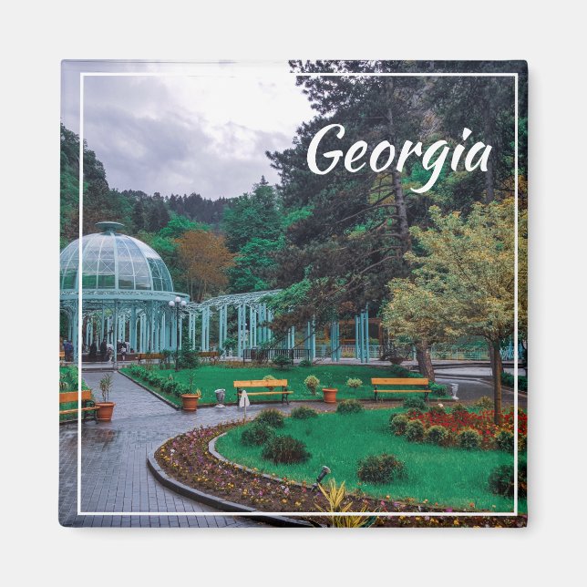 Borjomi Georgia Hot Springs Caucuses Mountains Magnet (Front)