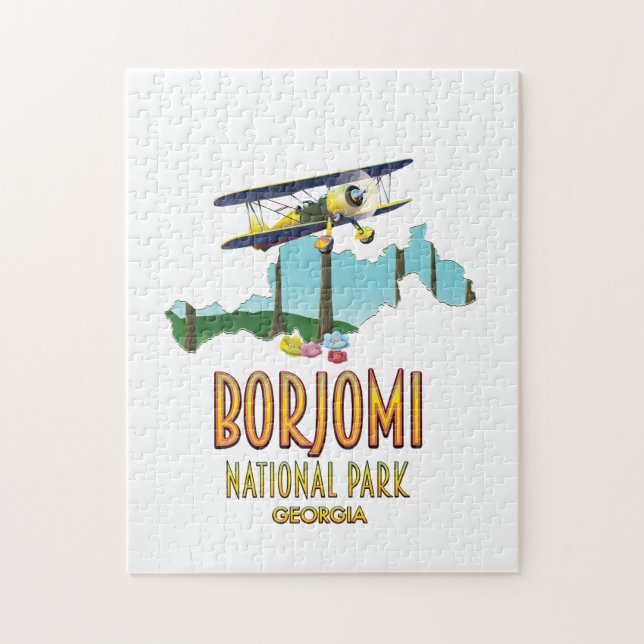 Borjomi National Park Georgia map Jigsaw Puzzle (Vertical)