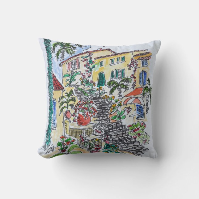 Bormes-les-Mimosas | Provence-alpes-cote d'azur Throw Pillow (Front)
