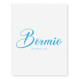 BORMIO Apres-Ski Temporary Tattoos