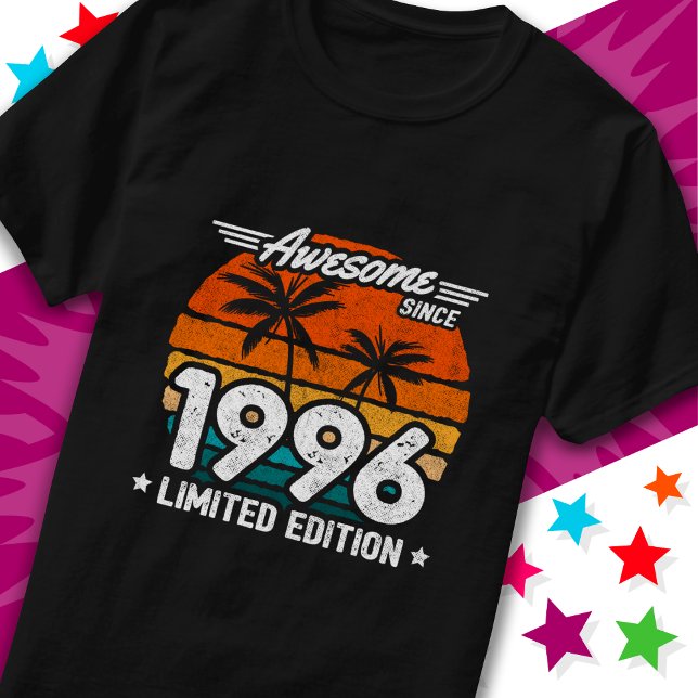 Born 1996 Limited Edition Retro Awesome Since 1996 T-Shirt (Creator Uploaded)