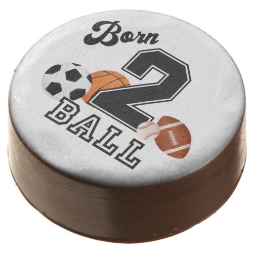 Born 2 Ball Sport Theme Boy Second Birthday Party Chocolate Covered Oreo