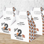 Born 2 Ball Sport Theme Boy Second Birthday Party Favor Boxes<br><div class="desc">Born 2 Ball Sport Theme Boy Second Birthday Party Favor Boxes</div>