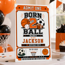 Born 2 Ball Sports Boy 2nd Birthday party