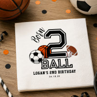 Born 2 Ball Sports Theme Boy’s 2nd Birthday Party