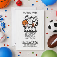 Born 2 Ball Sports Themed Boy 2nd Birthday Party