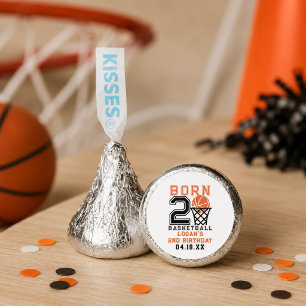 Born 2 Basketball   Sports Boy's 2nd Birthday Hershey®'s Kisses®