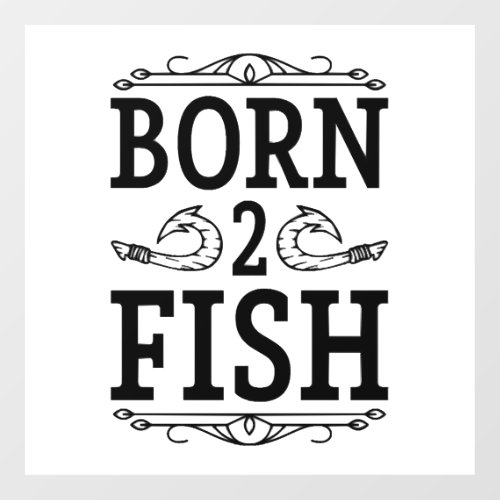 born 2 fish Fish Floor Decals