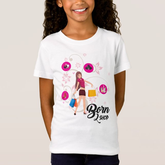 Born 2 Shop T-Shirt (Front)