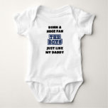 Born A Dallas Football Fan Baby Bodysuit