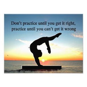 BORN A GYMNAST CHAMPION PHOTO PRINT