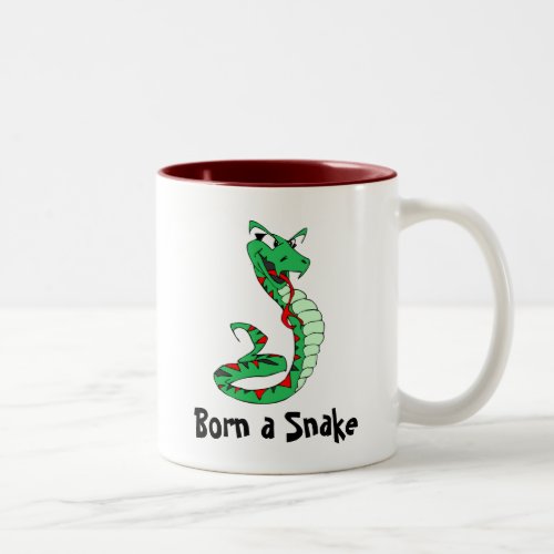 Born a Snake Two_Tone Coffee Mug