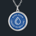 Born Again Baptism Necklace<br><div class="desc">"Born Again. Raised to New Life" - This collection celebrate a person's decision to follow Christ into the waters of baptism. Great supplies for baptisms or gifts for a new brother or sister in Christ.</div>
