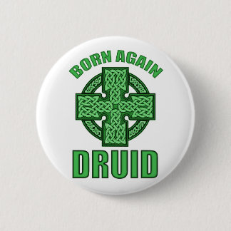 Born Again Druid Pinback Button