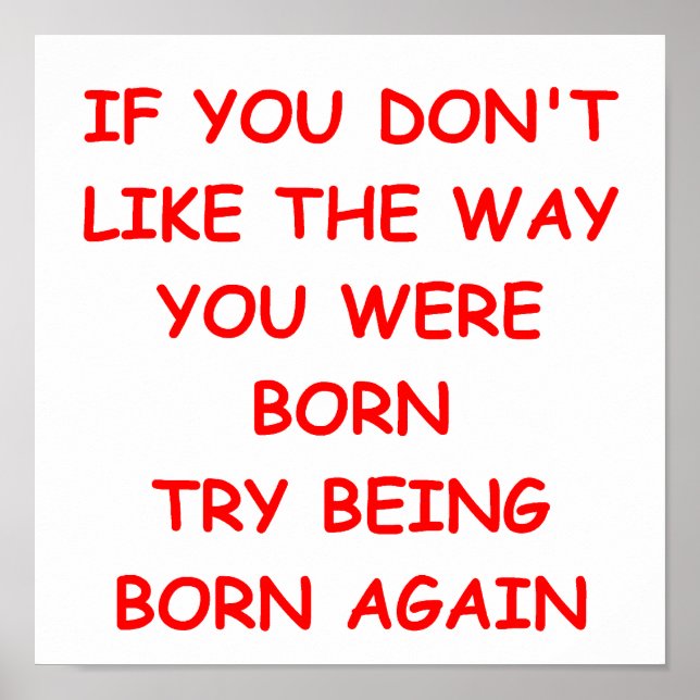 BORN AGAIN POSTER (Front)