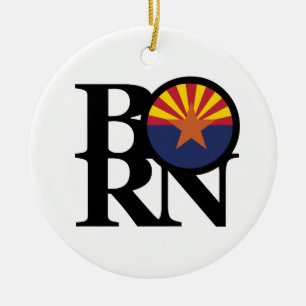 BORN Arizona Ceramic Ornament