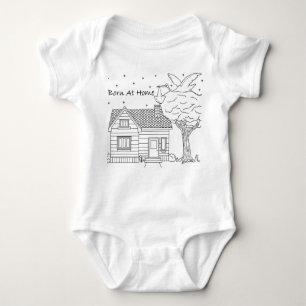 Born at Home Stork Delivery Baby Bodysuit