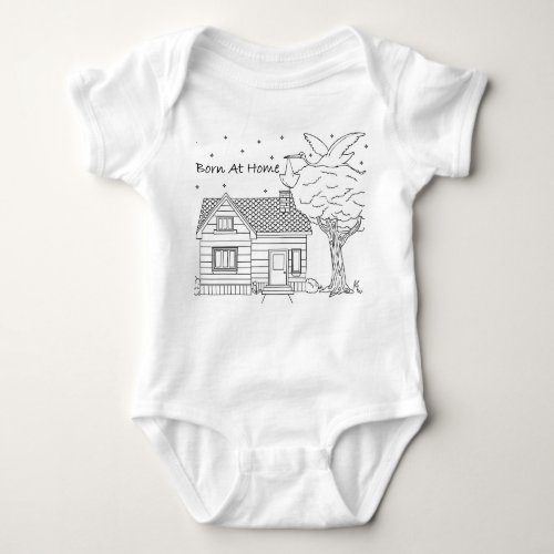 Born at Home Stork Delivery Baby Bodysuit