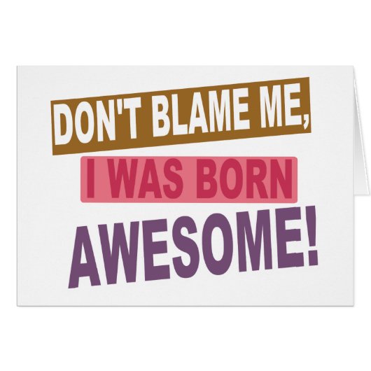 Born Awesome Cards (Front Horizontal)