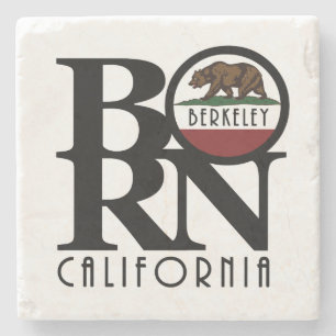 BORN Berkeley California Stone Coaster