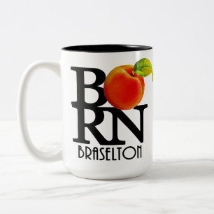 BORN Braselton Georgia 15oz Two-Tone Coffee Mug