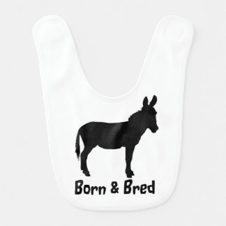 Born & Bred Donkey Logo Bib PERSONALISE