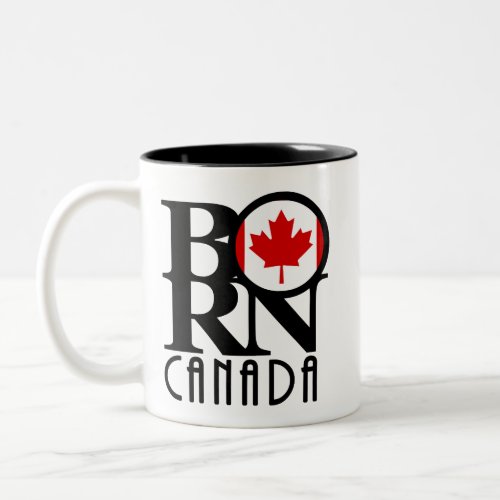BORN Canada 11oz Two_Tone Coffee Mug