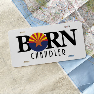 BORN Chandler Arizona License Plate