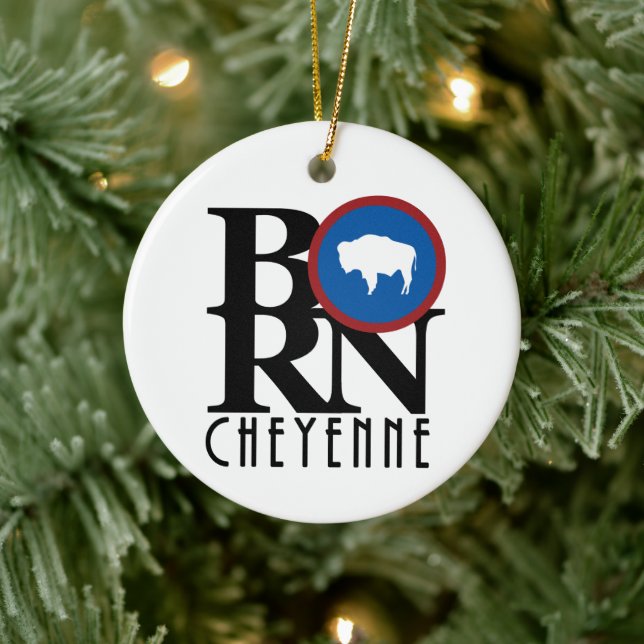 BORN Cheyenne Ceramic Ornament (Tree)
