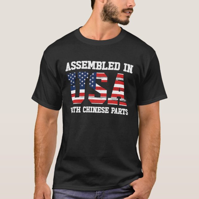 Born Chinese China American USA Citizenship T-Shirt (Front)