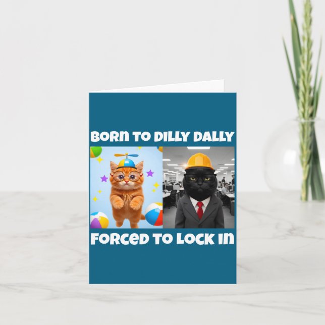 Born Dilly Dally Forced Lock Design Card (Front)