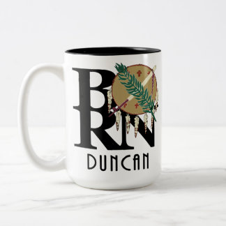 BORN Duncan Oklahoma 15oz Two-Tone Coffee Mug