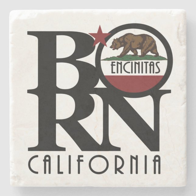 BORN Encinitas Stone Coaster (Front)
