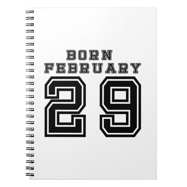 Born February 29 Notebook (Front)