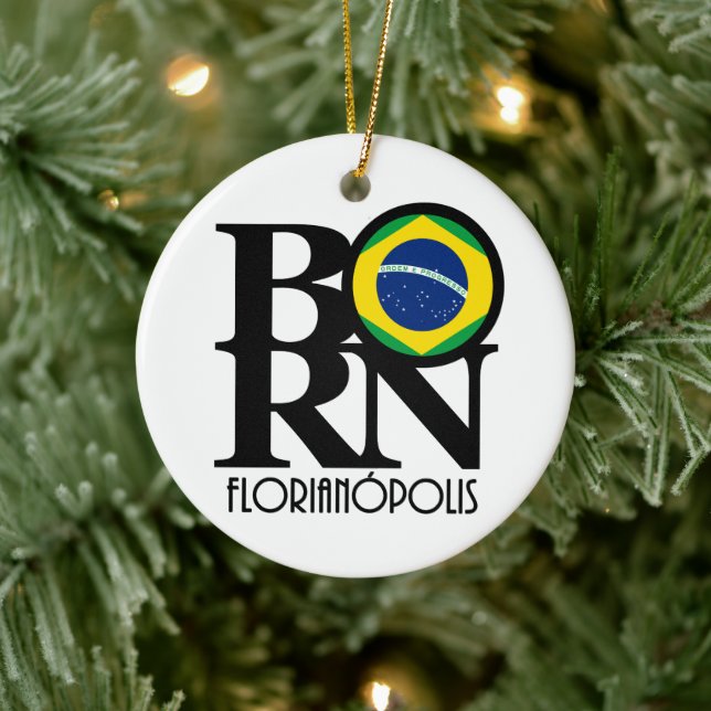BORN  Florianópolis Ceramic Ornament (Tree)