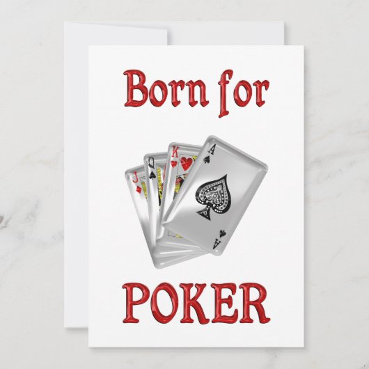 Born for Poker (Front)