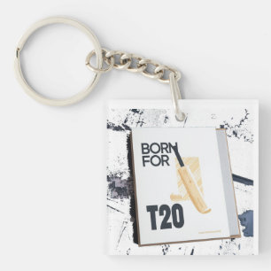 Born For T20 Cricket Graphic Tee Keychain