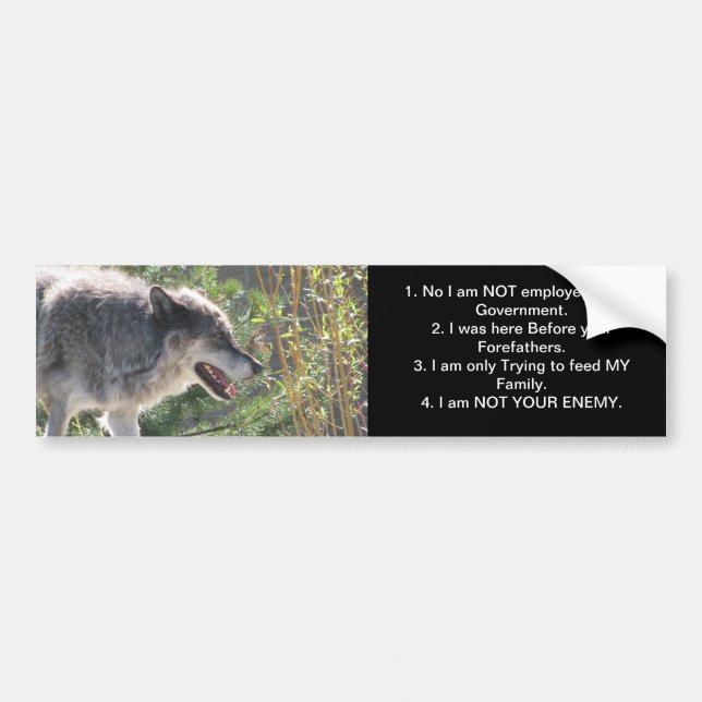 BORN FREE BUMPER STICKER (Front)