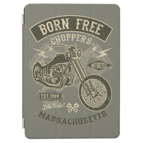 Born Free Choppers Lets Ride Harley bikers iPad Air Cover